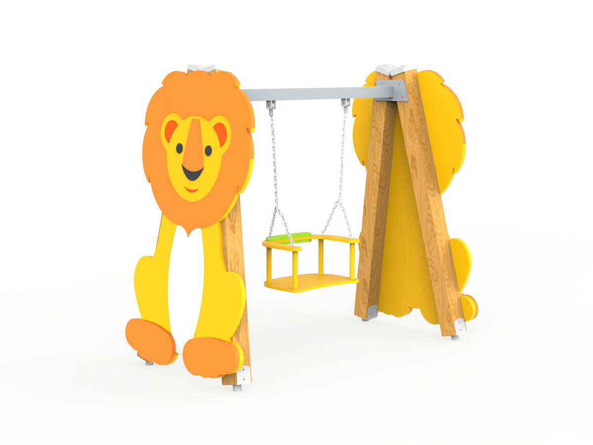 Качели на брусе «Лев»
